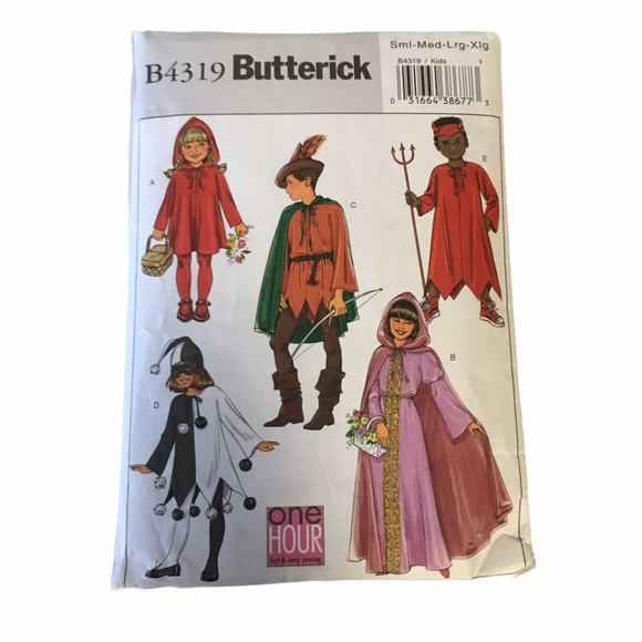 Costumes Butterick Pattern B4319 SML. MED. LG. X LG - Picture 9 of 10